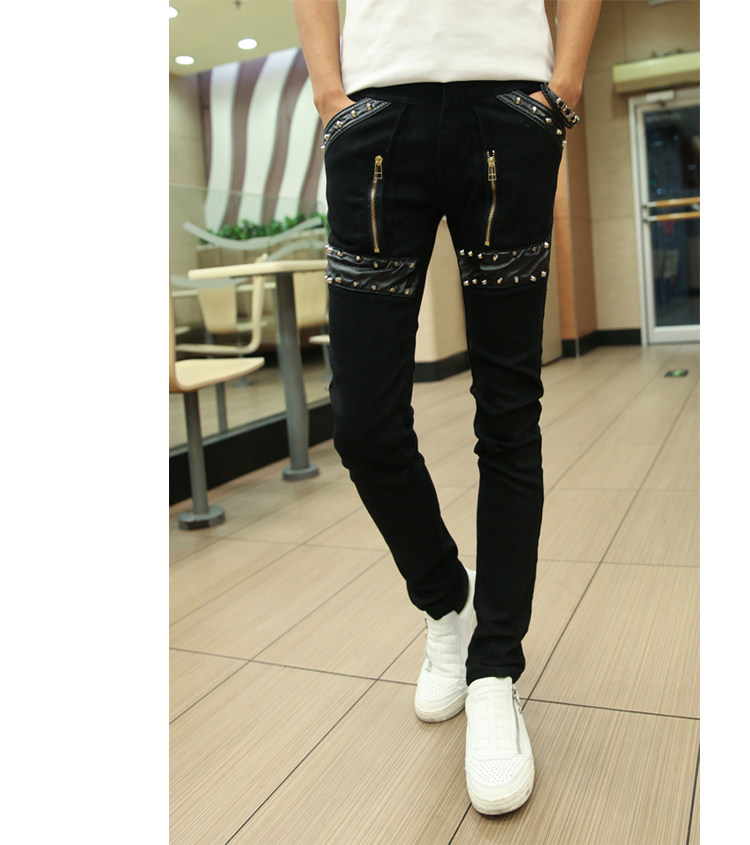 Pantalon cuir homme serré pour hiver - Ref 1489868 Image 9