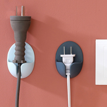Power plug adhesive hook strong adhesive non-trace home dormitory wall wire wall adhesive hook Hook nail-free bracket