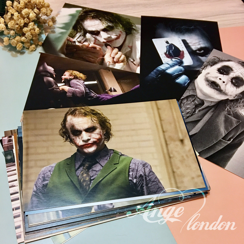 Movie Batman: the Dark Knight Heath Ledger Joker High-Definition Still Photo Double-Sided Postcard