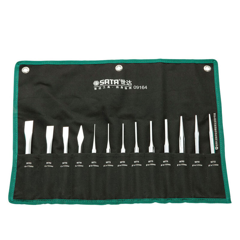 Skadden 13 sample punch 09164 center punch cone punch 5 piece set 6 piece pin punch 3 pieces flat chisel 09161