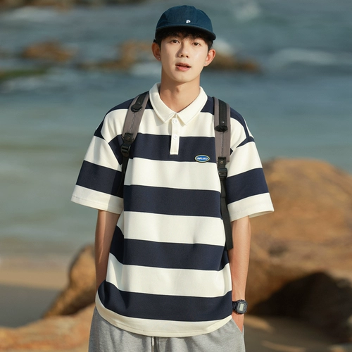 Semir, японская футболка с коротким рукавом, трендовая футболка polo, воротник поло