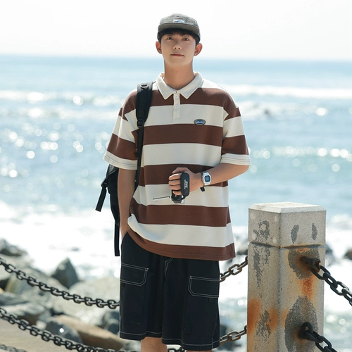 Semir, японская футболка с коротким рукавом, трендовая футболка polo, воротник поло