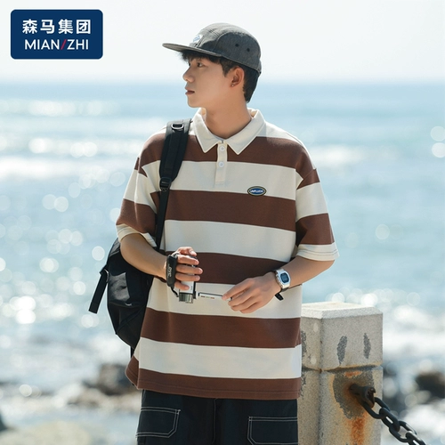 Semir, японская футболка с коротким рукавом, трендовая футболка polo, воротник поло