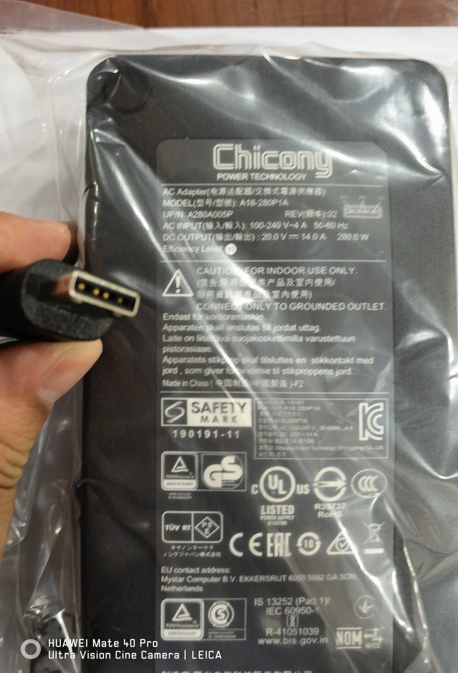 gp76 gp76 GE76 GE76 GE66 GE66 microstar power supply original pack power supply 280W square outlet power supply 