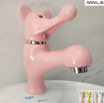 Single water hot and cold ceramic faucet cartoon mouse type childrens bathroom basin basin basin faucet project cooperation