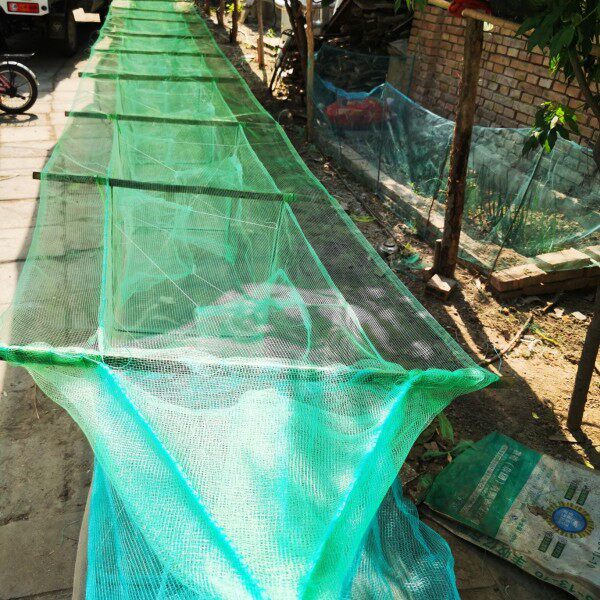 Baiyangdian shrimp cage fishing cage bamboo cage with winged cage folding shrimp net fishing net crab loach river shrimp crucian carp crucian carp net