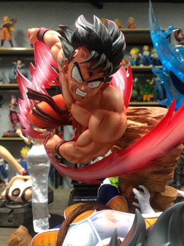 49 Модель Дракона Шарная рука -ООФИКА Смола Flip DB King Boxing Goku vs Vegeta 1/6 Dragon Ball Hand