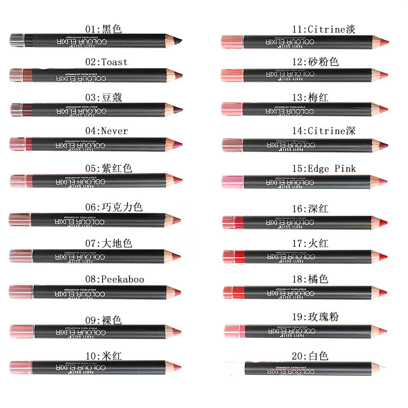Đảng Nữ Hoàng Matte Matte Son Môi PQ Lip Liner Lip Pen Đậu Dán Khỏa Thân Brown Dì mamonde màu 20