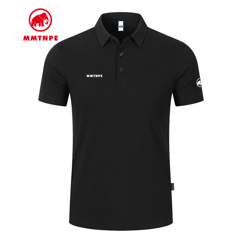 Mammoth Arctic Elephant Men's Polo Shirt Outdoor Sports Casual Breathable Comfortable Stylish Short-Sleeve T-Shirt Top Spring/Summer