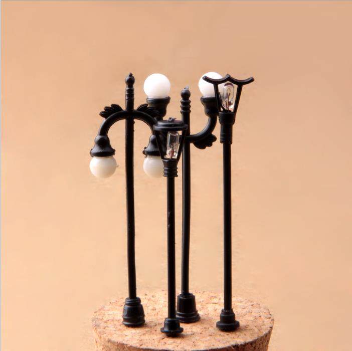 zakka groceries street lamp tower lamp single lamp double lamp DIY landscaping moss micro landscape gardening accessories