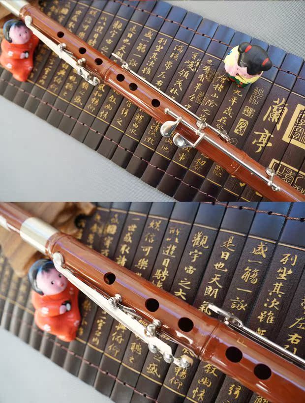 Senque nhạc cụ quốc gia đích thực độc quyền chuyên nghiệp thổi ngang g điều chỉnh F cộng với sáu phím giả gỗ gụ Bawu cung cấp đặc biệt - Nhạc cụ dân tộc cổ cầm