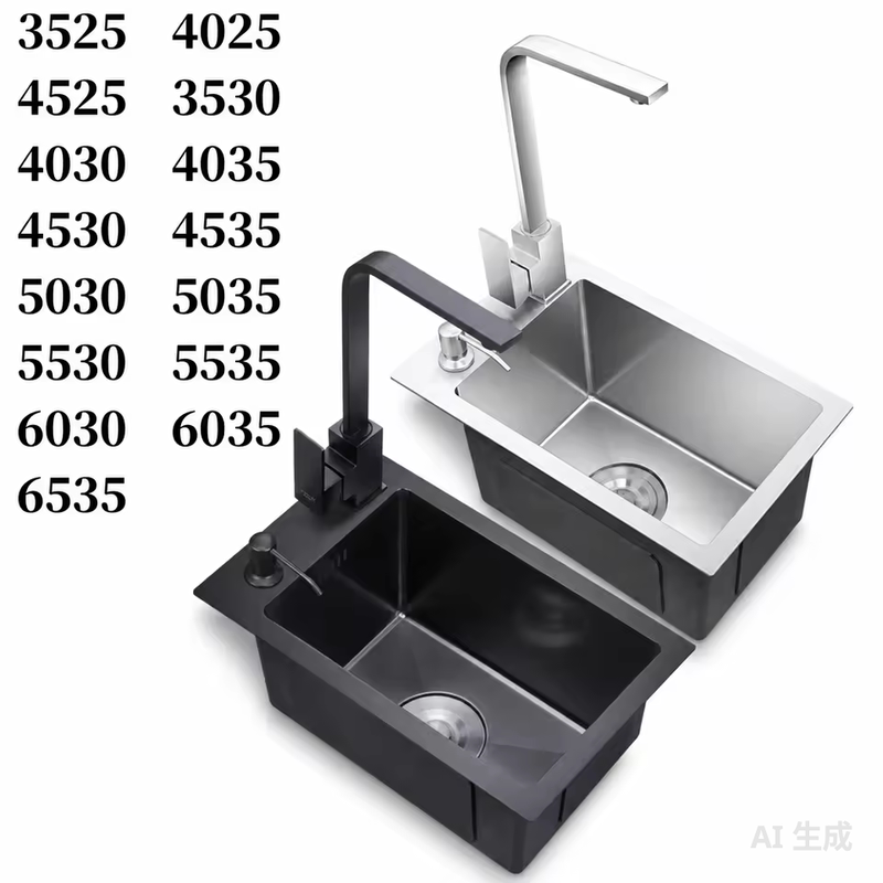 Black Nano Single-Slot Stainless Steel Mini Sink Small Kitchen Sink Bar Counter Narrow Long Sink Balcony Black Nano Single-Slot Stainless Steel Mini Sink Small Kitchen Sink Bar Counter Narrow Long Sink Balcony