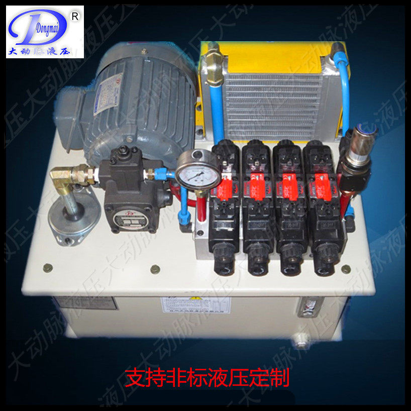 Hydraulic Station Hydraulic System Hydraulic Pump Solenoid Valve Hydraulic Cylinder 2.2KW4KW Oil Pump Station Plunger Pump Gear Pump