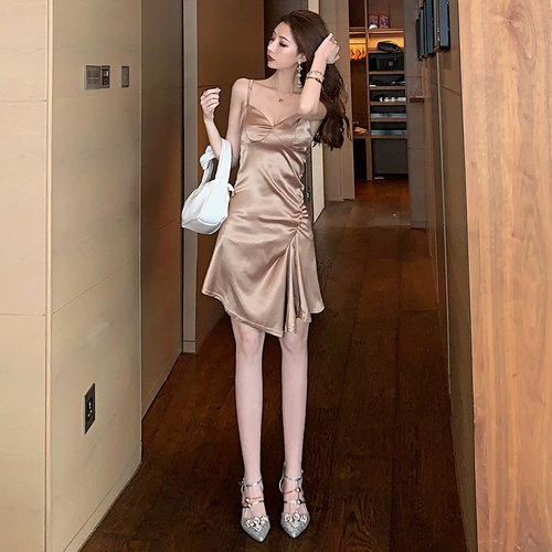 Летнее сексуальное платье, корсет, V-образный вырез, эффект подтяжки