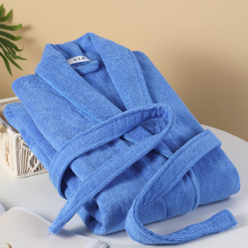 Pure Cotton Thickened Bathrobe for Women and Men, Autumn and Winter, Couple's Bathrobe, Hotel, All-Season, Adult Towel Material, Long Bath Towel, Beauty Pure Cotton Thickened Bathrobe for Women and Men, Autumn and Winter, Couple's Bathrobe, Hotel, All-Season, Adult Towel Material, Long Bath Towel, Beauty