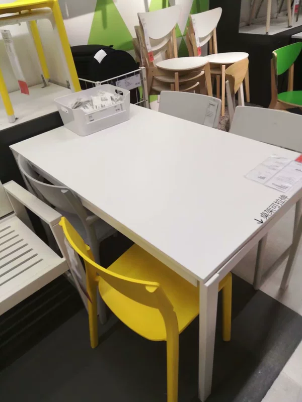 IKEA mua hàng nội địa IKEA Wangsta bàn ăn có thể thu vào IKEA Wangsta bàn ăn nhỏ đơn giản hiện đại bàn ăn đa chức năng - Bàn