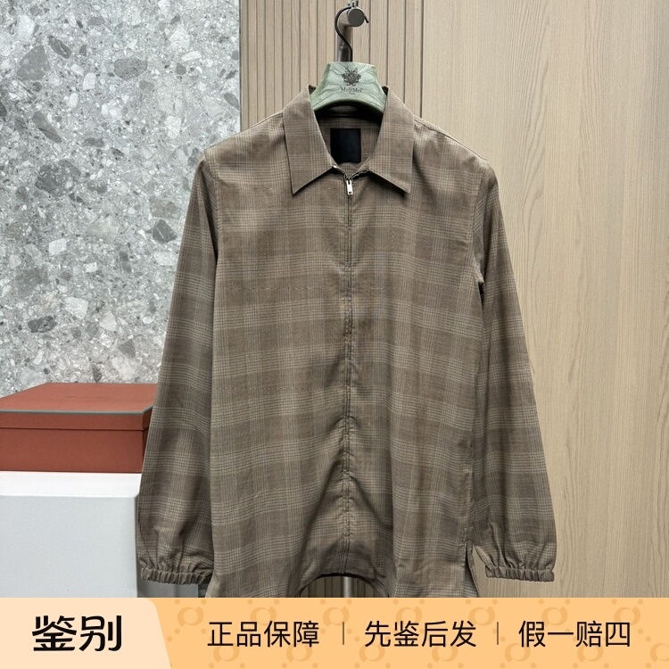 Givenchy Men's Melard Wool Plaid Zip-Up Shirt Jacket Long-Sleeve Casual Shirt Givenchy Men's Melard Wool Plaid Zip-Up Shirt Jacket Long-Sleeve Casual Shirt
