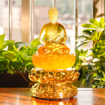 Buddha statue base lotus plug sound model ancient Law Glass Shakyamuni Buddha home Buddha hall offering ornament base