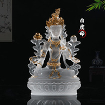 Zen Yue Buddhist Art Ancient Law Liuli Bai Tara Tibetan Tantric Tradition Increase Life Saving Buddha Mother Home With Buddha Statue Offering Ornaments