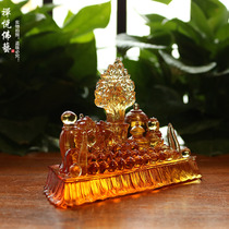 Glass Eight Offerings Hundred Thrones Mani Treasure Ruyi Treasure Seven Treasures Eight Thrones Buddhist Supplies Glass Offerings Amber