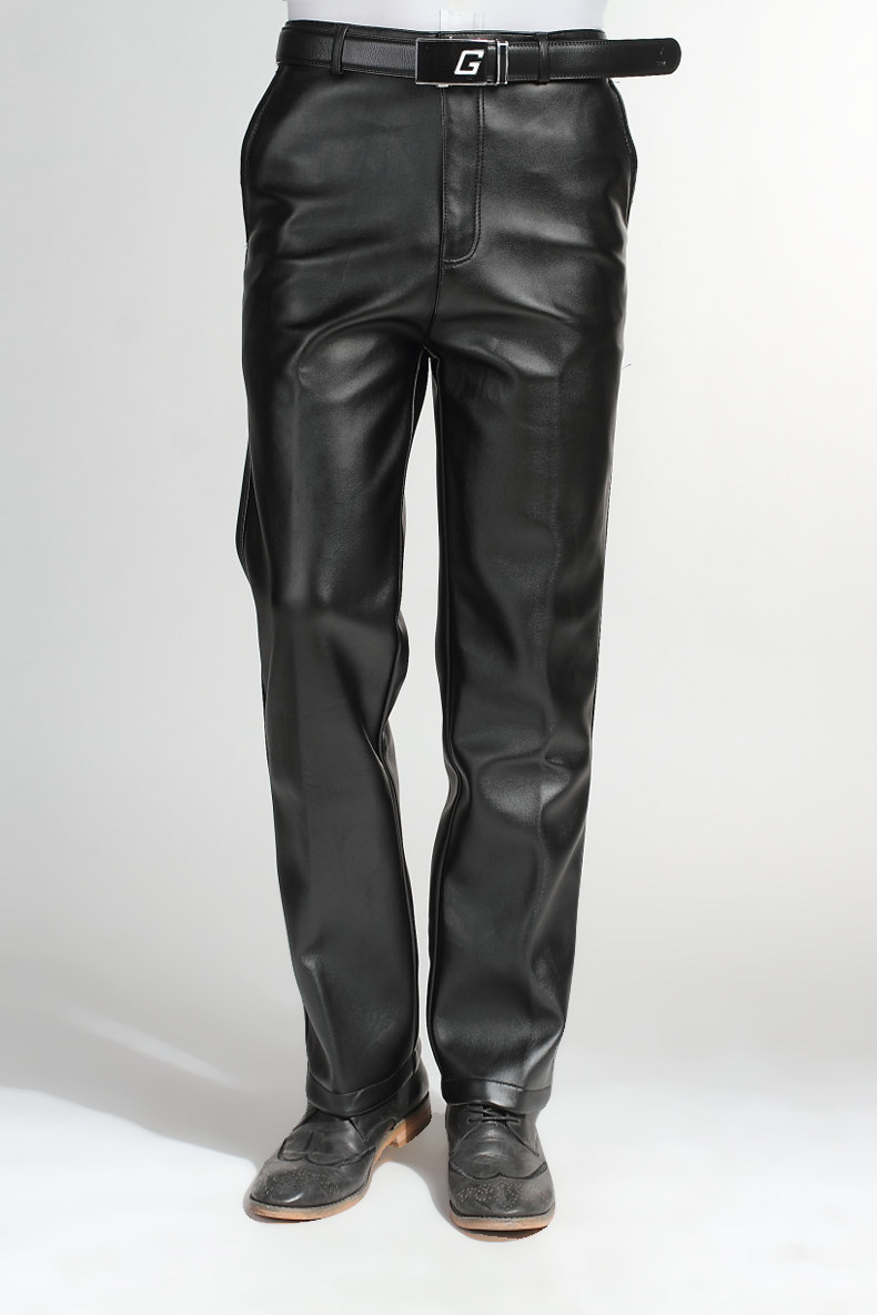 Pantalon cuir homme droit pour hiver - Ref 1488455 Image 10