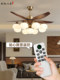 Vintage-Style Fan Light for Living Room, Large Size, Straight Blade, Retro French New Chinese Style Ceiling Fan Light, 2025 New Model