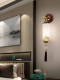High-End New Chinese Style All-Copper Solid Wood Bedside Wall Lamp for Bedroom, Study, Dining Room, Tv Background Wall, Chinese Style, Zen Style