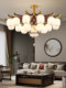 New Chinese-Style Living Room Chandelier, All-Copper and Solid Wood, Chinese-Style Dining Room, High-End Villa, High-Ceiling Lobby Main Light, 2025 New Model