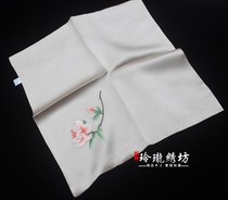 Suzhou embroidery handkerchief double-layer silk embroidery small square towel mulberry silk Su embroidery Handkerchief business gift