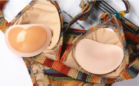 Dày xốp thoáng khí miếng đệm ngực vô hình dán áo lót đồ lót chèn thêm dày ngực pad ngực nhỏ thu thập 4606 mút xốp nâng ngực