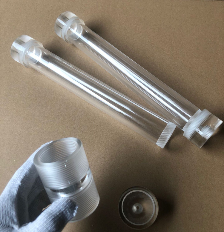 High transparent acrylic tube organic glass product hollow round pipe hot bending threaded pipe experimental instrument processing customisation-Taobao