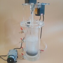 SBR soil column test device for high transparent acrylic glass tube cylindrical processing liquid stirring device