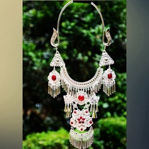 Yunnan ethnic style Miao Dong accessories Stage performance Miao silver exaggerated collar Ethnic minority clothing accessories