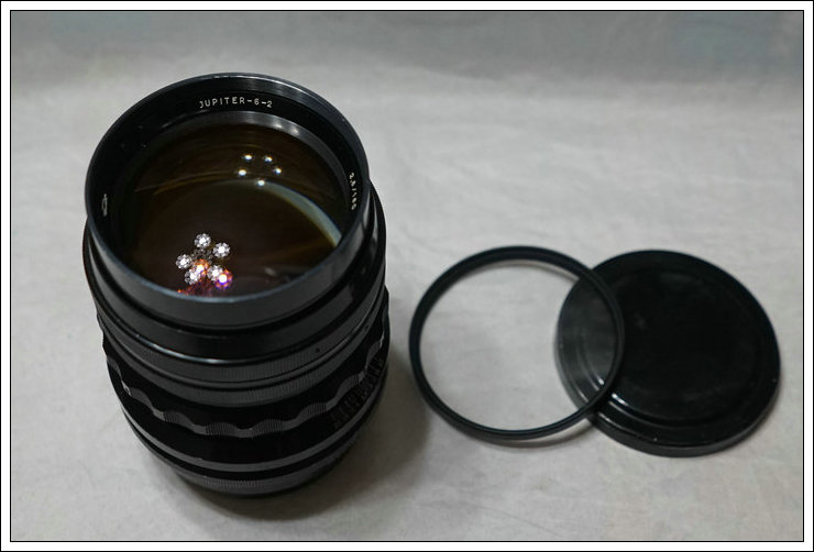 Ubjer Jupiter-6-2 180mm f2.8 M42 SLR vi ống kính đơn đầy đủ