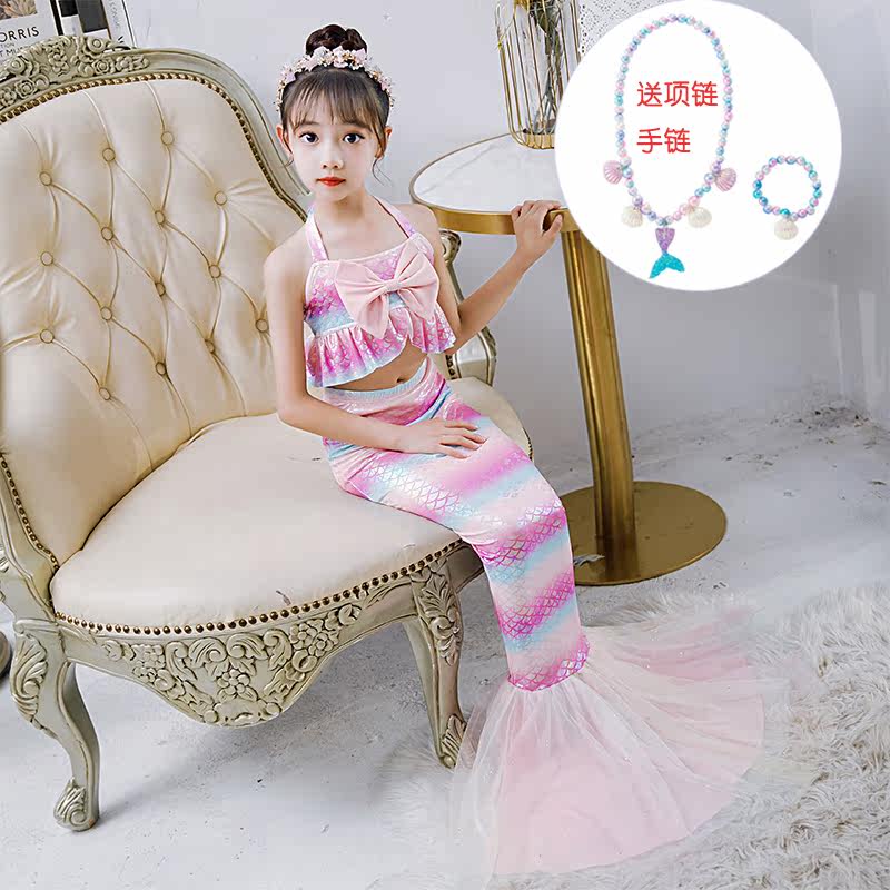Child Beauty Fish Bathing Suit Girl Two Style Princess Dress Swimsuit Kids Beach Spa Swimsuit Photo Costumes