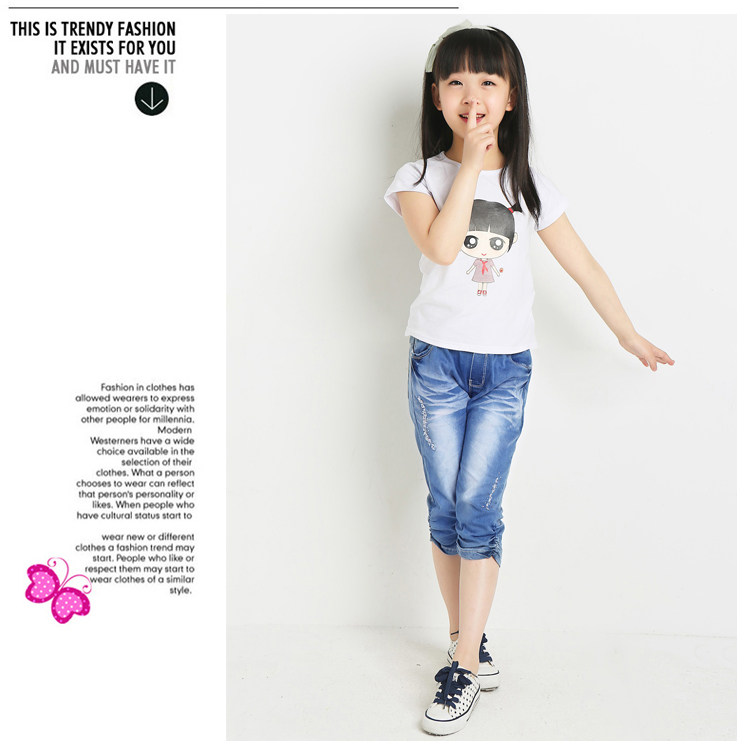 Pantalon fille en toile - Ref 2061502 Image 37