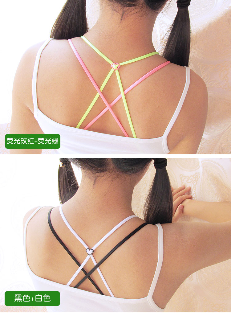 Dây đeo vai chống trượt trở lại chéo đẹp mắt trở lại rộng móc mùa hè thời trang vô hình áo ngực mỏng dây đeo đồ lót với dây đeo áo ngực quai áo trong suốt