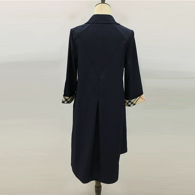 Áo khoác Nishang Ying N19F3116 chính hãng 2019 mùa thu mới thời trang áo khoác gió nữ dài - Trench Coat