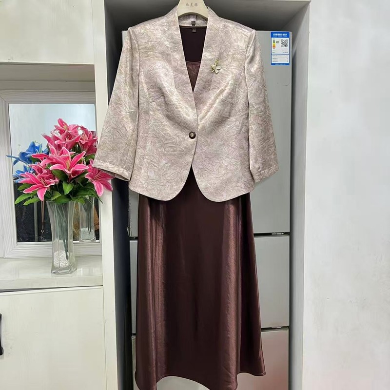 By-T5778 Mall Same Style 2026 Autumn New Fashion Vest Dress One-Button Blazer Two-Piece Set