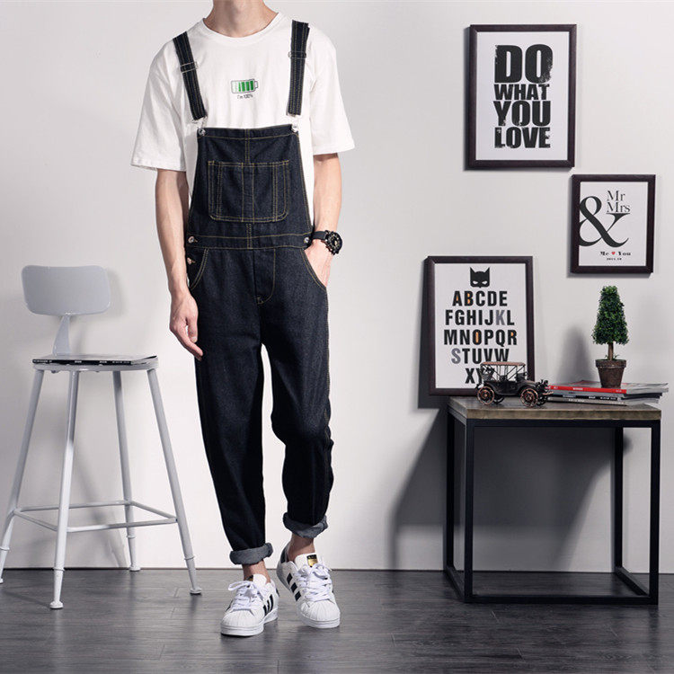 Day Department Spring and Autumn Men's Baby Bag Pants Trendy fashion Han Edition Inren Little foot hanging with pants for a long time with a pair of jeans