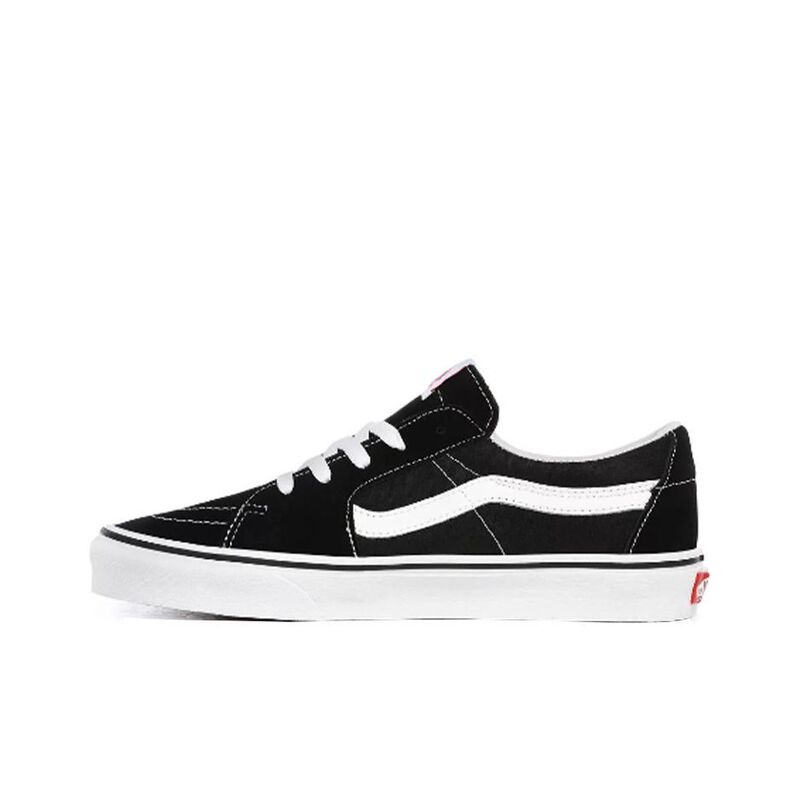 Vans Sk8 Low Casual Sports Canvas Shoes, Wear-Resistant, Low-Top, Skate Shoes, Unisex, Black