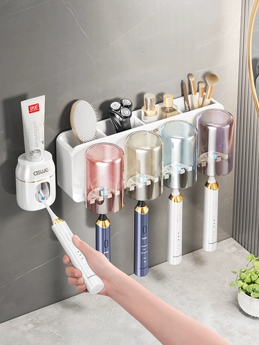 Зубная щетка для застройки стойки без удара кисти для кисти для полоскания для полоскания чашки висячи