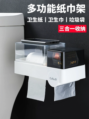 Санитарная бумажная коробка ткани, туалет, санитарная бумага, стоящая стойка, свободная от удара водонепроницаемой домашней туалетной бумаги, творческая бумага, раскатывающая коробка