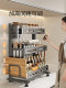 Kitchen Storage Rack Multi-Functional Condiment Countertop Stainless Steel Chopstick and Knife Holder Seasoning Multi-Layer Thickened Storage Rack