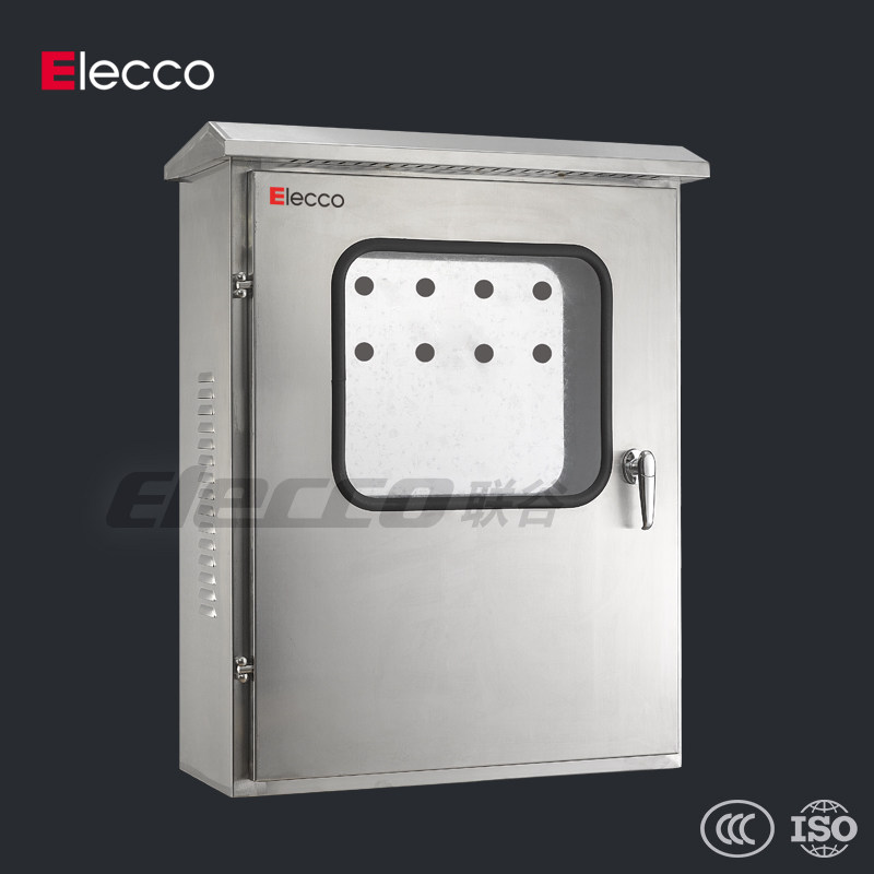 Lianz stainless steel outdoor anti-water tank inside and outside door double door case outdoor monitoring electric control box 600 * 800 * 250