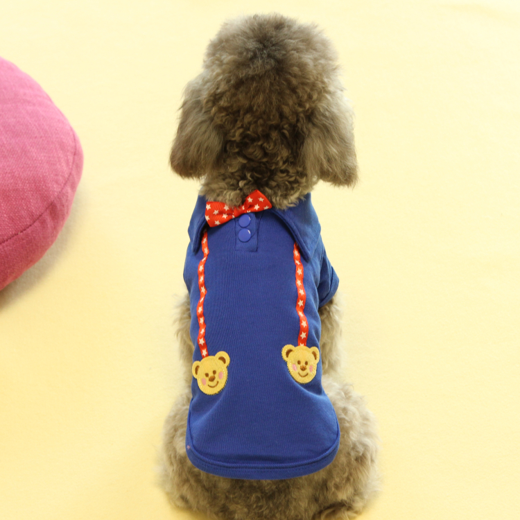 Wassby bear dog POLO áo quần áo thú cưng quần áo mùa xuân và mùa hè hơn gấu Teddy quần áo chó con mùa xuân và quần áo mùa hè - Quần áo & phụ kiện thú cưng áo con chó