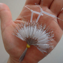 Wen Platinum line bifurcation device herringles large 50 hooks transparent silicone Pisces hook hook hook thread