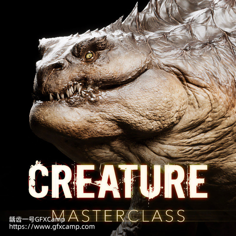 Blender Zbrush Pt Ue5 Aaa Game Creature Sculpting Modeling Uv Mapping Tutorial with Chinese Subtitles