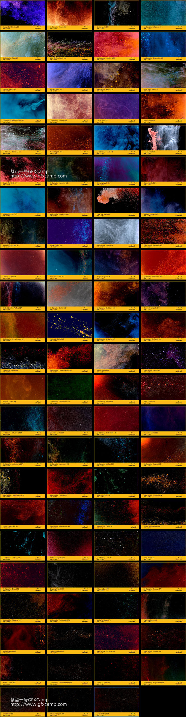 91组粒子流动飘动慢动作特效合成4K视频素材