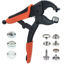 Large white buckle small manual press multi-color four-button buckle machine button installation tool accessories Amazon